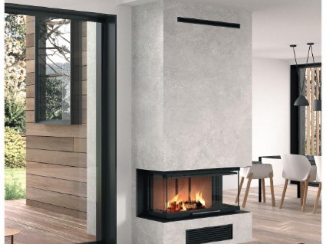 FOYER à bois ROCAL G450 tc 3 vitres